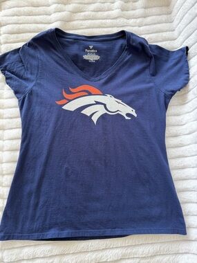 Denver Broncos Russell Wilson Fanatics Navy Tee